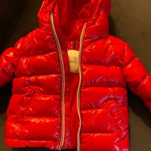 Moncler Red Baby Puffer coat
